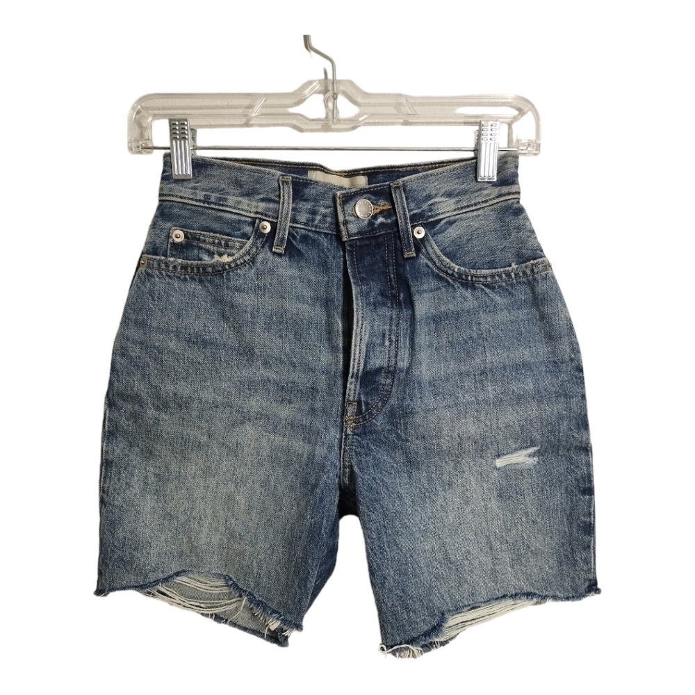 Everlane The Rigid Way-High Short Organic Cotton Festival Beach Shorts Sz 23